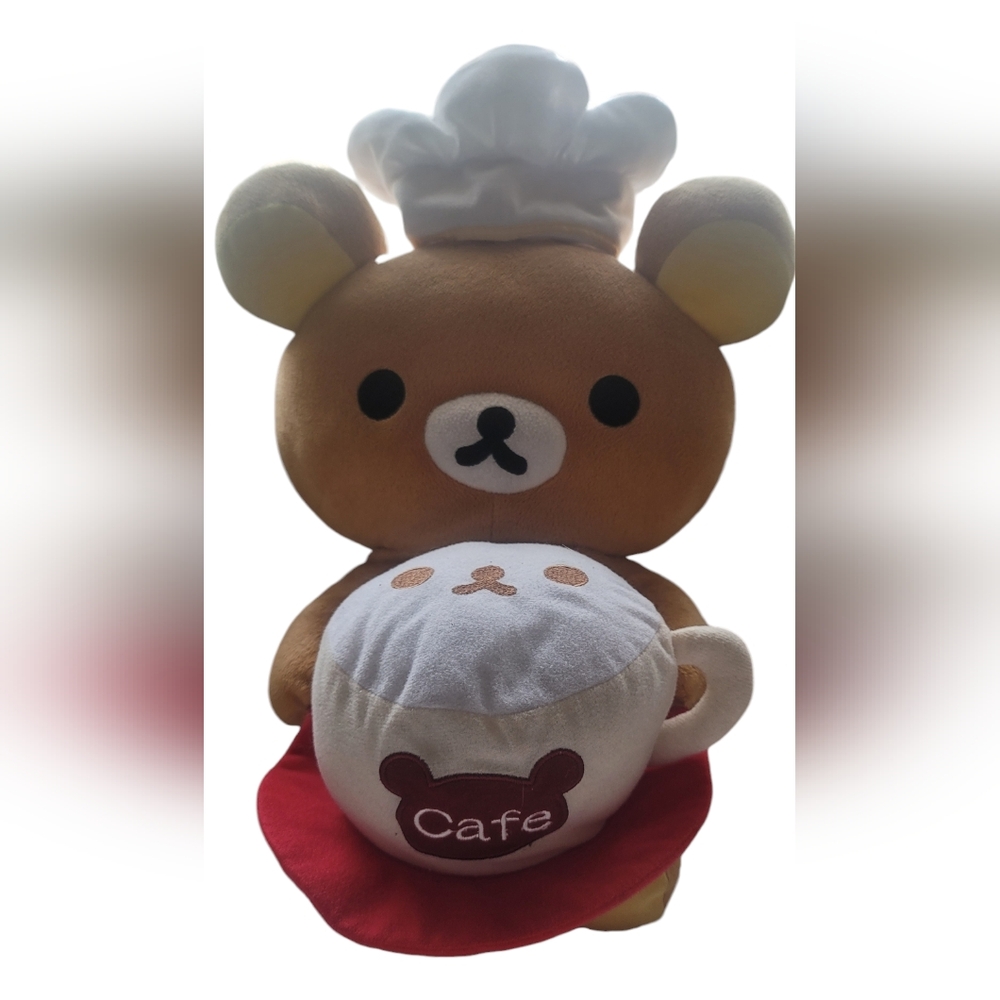 Large RilakkumaKorilakkuma Cafe Chef Plush Latte